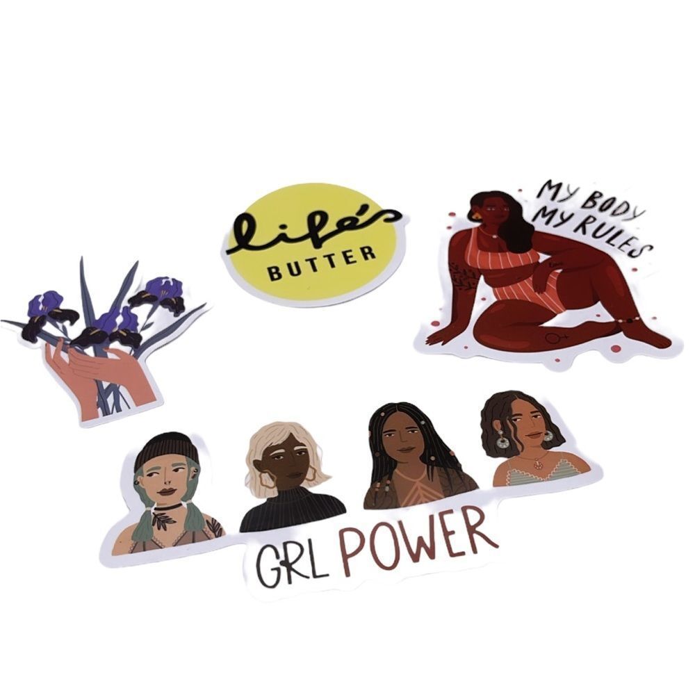 NWT Life’s Butter Body Positivity Girl Power Sticker Pack (4)